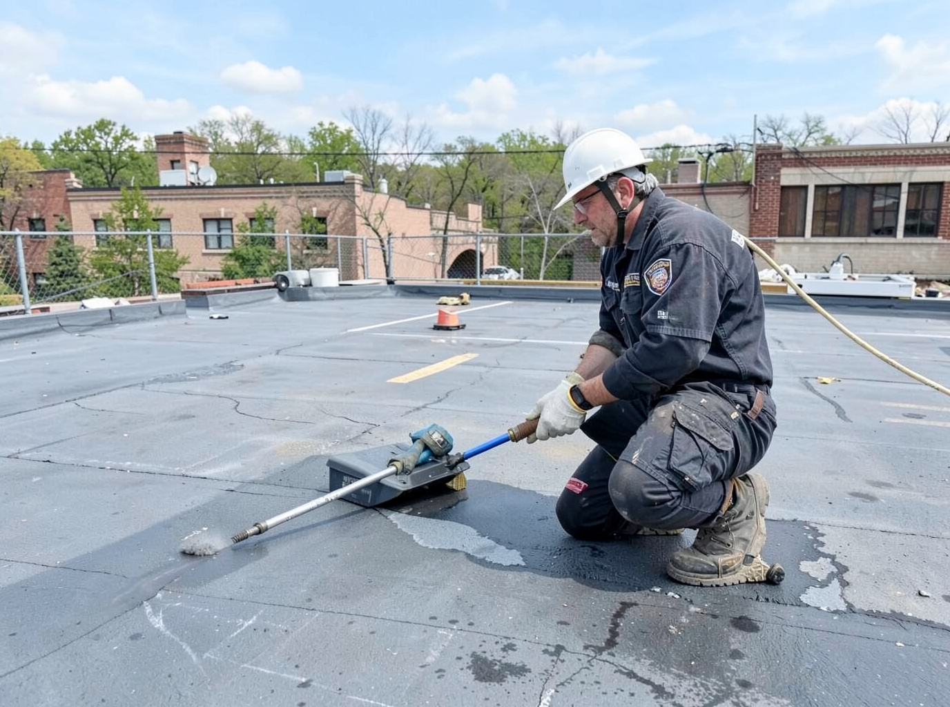 Commercial Flat Roof Repair in Owensboro